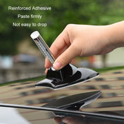 Car Solar Shark Fin With Antenna LED Warning Light, Specification: Black