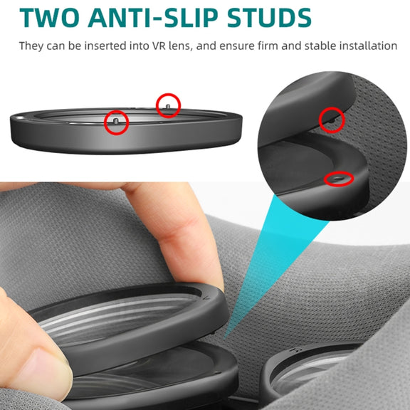 For PICO 4 Hifylux PC-QF25 1pair Magnetic Myopia Glasses Box Non-spherical Resin VR Glasses Accessories(250 Degrees)