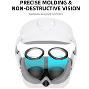 For PICO 4 Hifylux PC-QF25 1pair Magnetic Myopia Glasses Box Non-spherical Resin VR Glasses Accessories(600 Degrees)