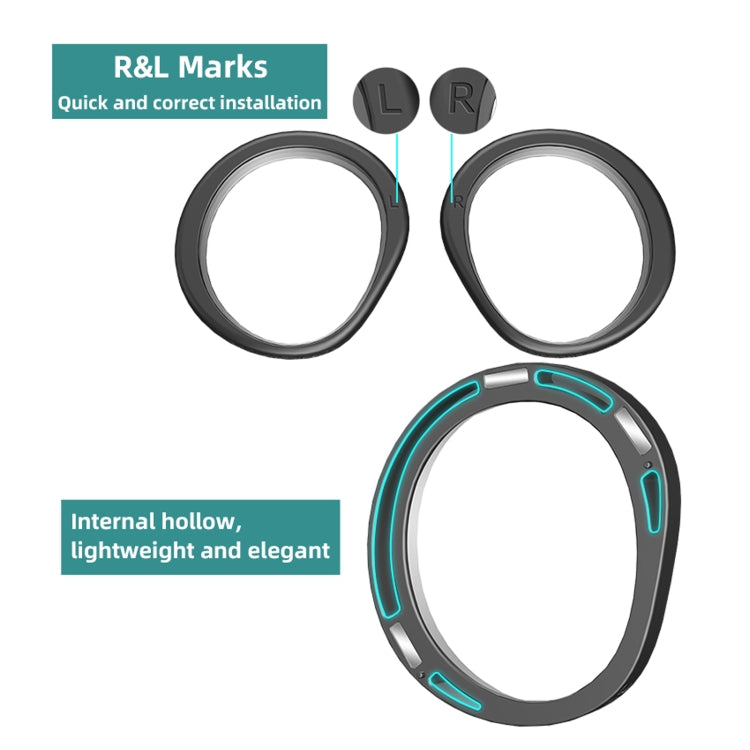 For PICO 4 Hifylux PC-QF25 1pair Magnetic Myopia Glasses Box Non-spherical Resin VR Glasses Accessories(600 Degrees) - VR Accessories by Hifylux | Online Shopping South Africa | PMC TechLife | Buy Now Pay Later Mobicred