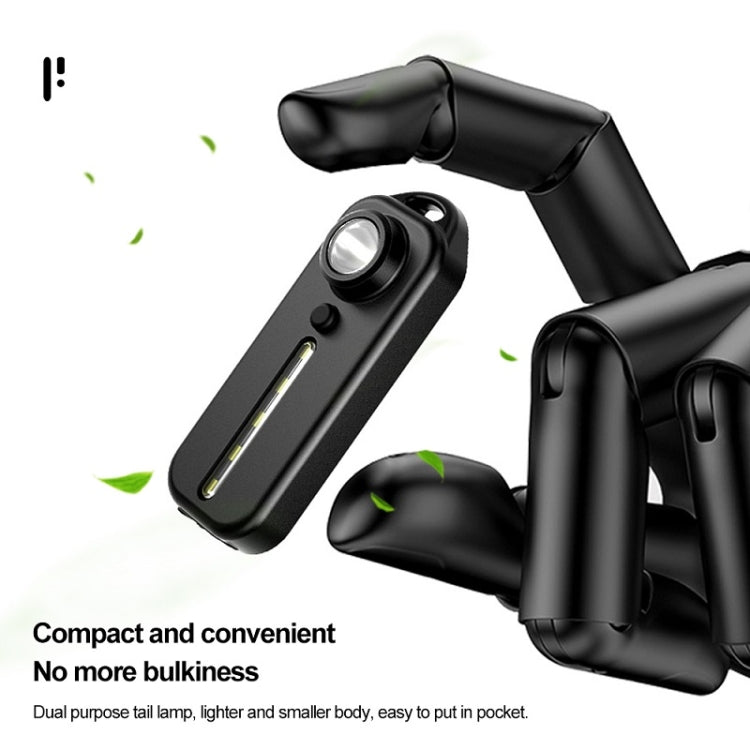 Bicycle Tail Light Type-C Rechargeable Outdoor Warning Light With Pen Clip(W677 Black Iron Box) - Taillights by PMC TechLife | Online Shopping South Africa | PMC TechLife | Buy Now Pay Later Mobicred