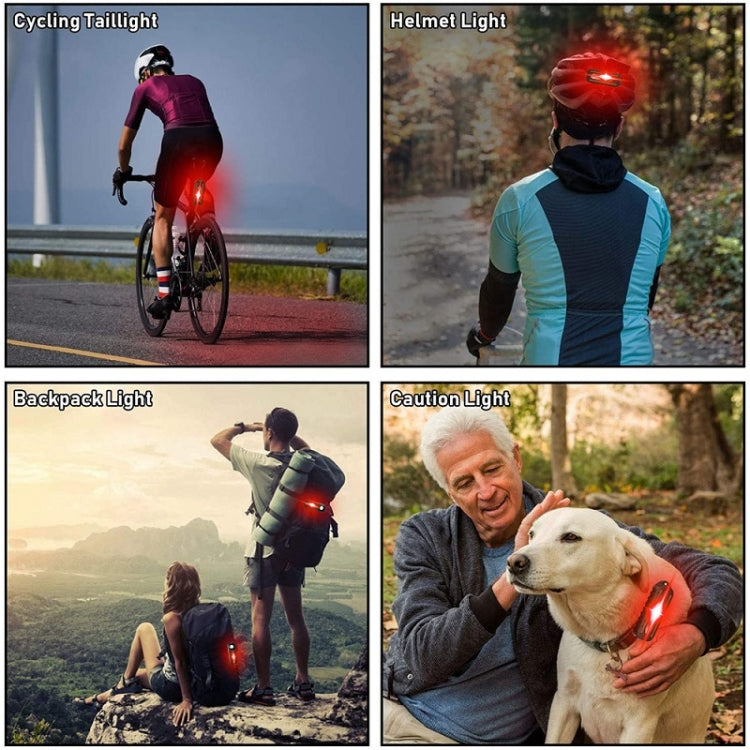 Bicycle Tail Light Type-C Rechargeable Outdoor Warning Light With Pen Clip(W677 Black Iron Box) - Taillights by PMC TechLife | Online Shopping South Africa | PMC TechLife | Buy Now Pay Later Mobicred