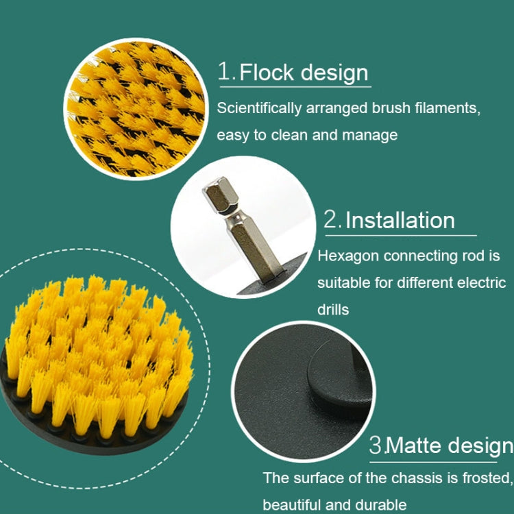 WRS-DS19 9 in 1 Electric Drill Crevice Cleaning Brushes Car Wash Tools Set(9pcs/set) - Car Washer & Accessories by PMC TechLife | Online Shopping South Africa | PMC TechLife | Buy Now Pay Later Mobicred