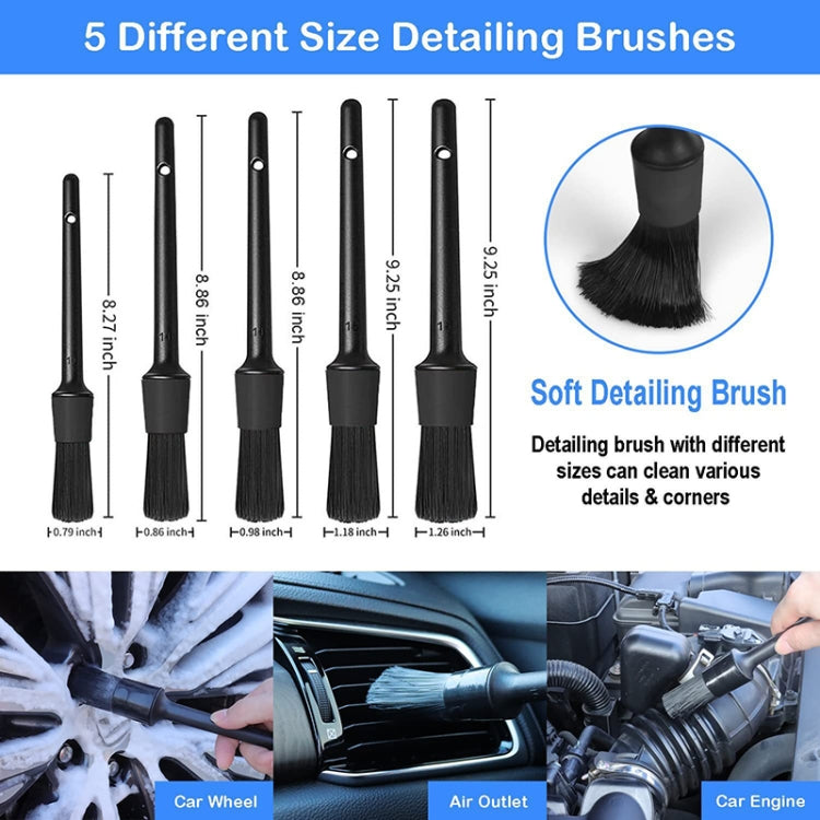 23pcs/set WRS-CS29 Car Wash Cleaning Brush Set Car Interior Crevice Cleaning Electric Drill Brush - Car washing supplies by PMC TechLife | Online Shopping South Africa | PMC TechLife | Buy Now Pay Later Mobicred