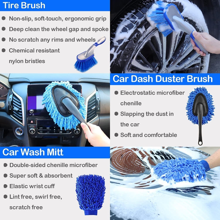 27pcs/set WRS-CS29 Car Wash Cleaning Brush Set Car Interior Crevice Cleaning Electric Drill Brush - Car washing supplies by PMC TechLife | Online Shopping South Africa | PMC TechLife | Buy Now Pay Later Mobicred