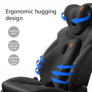 SR-21 Car Lumbar Cushion Headrest Seat Memory Foam Accessories, Style: Massage Headrest (Brown)