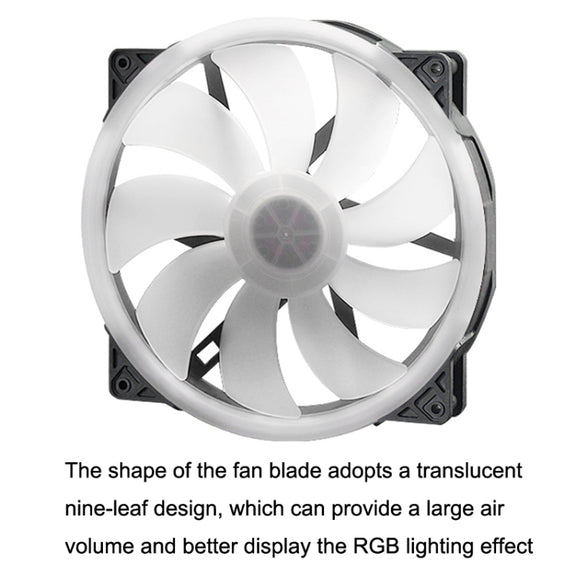 FANNER 2020 5V ARGB 20cm Large Air Volume Slow Motherboard Chassis Fan