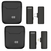 S11 Single Microphone USB-C/Type-C Interface Wireless Lavalier Noise Canceling Microphone with Charging Case
