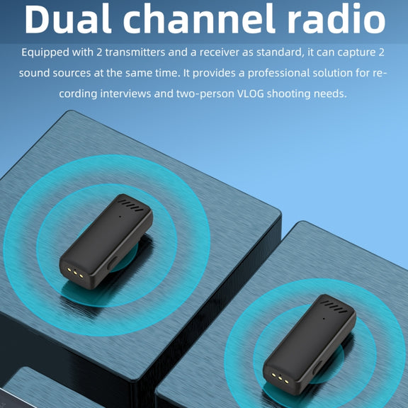 S11 Single Microphone USB-C/Type-C Interface Wireless Lavalier Noise Canceling Microphone with Charging Case