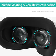 For Oculus Quest 2 Hifylux Q2-QF11 1pair Myopia Lens Frame Aspheric Resin VR Glasses Accessories(400 Degrees)