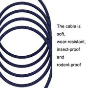8m Blue and Black Net TRS 6.35mm Male To Caron Female Microphone XLR Balance Cable