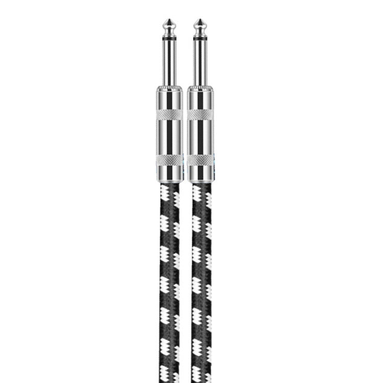 10m 2 Straight Head 6.35mm Guitar Cable Oxygen-Free Copper Core TS Large Two-core Cable