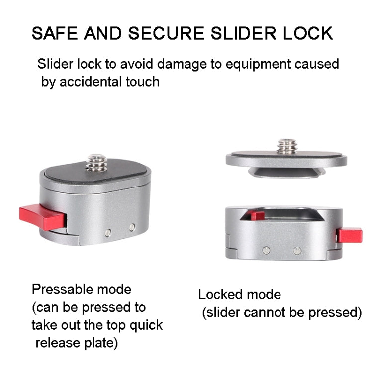 Z056 Mini Gimbal Quick Release Plate Clamp for DSLR Camera Camcorder Tripod Monopod - Quick Release Plate by PMC TechLife | Online Shopping South Africa | PMC TechLife | Buy Now Pay Later Mobicred