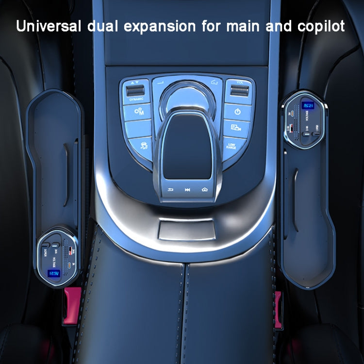 Vehicle Seat Gap Storage Box Organizer Front Seat Console Side Pocket ,Spec: Wireless Charging Ordinary  Wire - Stowing Tidying by PMC TechLife | Online Shopping South Africa | PMC TechLife | Buy Now Pay Later Mobicred