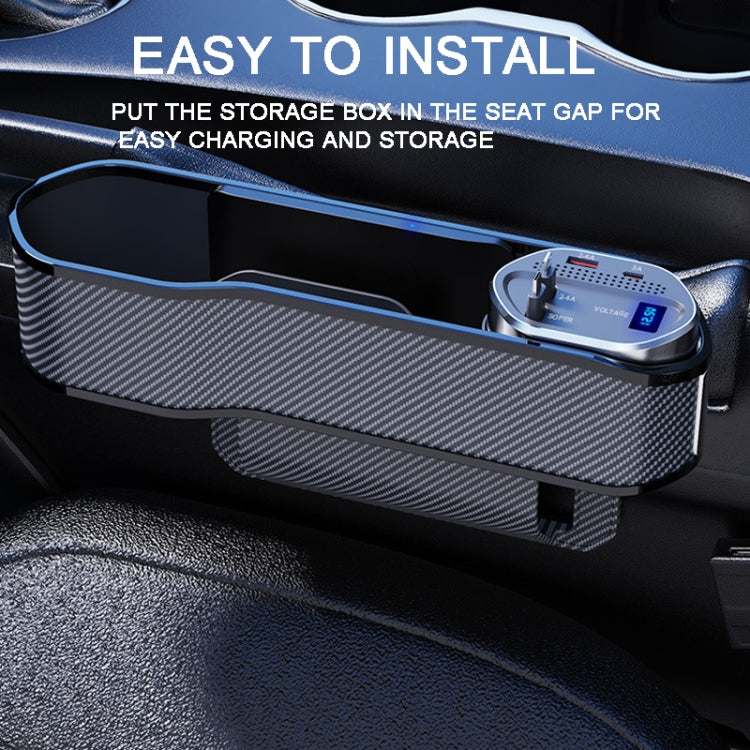 Vehicle Seat Gap Storage Box Organizer Front Seat Console Side Pocket ,Spec: No Wireless Charging Ordinary Wire - Stowing Tidying by PMC TechLife | Online Shopping South Africa | PMC TechLife | Buy Now Pay Later Mobicred
