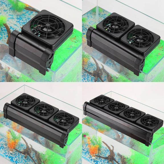 Fish Tank Cooling Fan Cooling Silent Aquarium Fan, Specification: 3 Head EU Plug