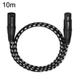 KN006 10m Male To Female Canon Line Audio Cable Microphone Power Amplifier XLR Cable(Black) - Microphone Audio Cable & Connector by PMC TechLife | Online Shopping South Africa | PMC TechLife | Buy Now Pay Later Mobicred