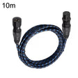 KN006 10m Male To Female Canon Line Audio Cable Microphone Power Amplifier XLR Cable(Black Blue) - Microphone Audio Cable & Connector by PMC TechLife | Online Shopping South Africa | PMC TechLife | Buy Now Pay Later Mobicred