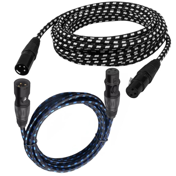 KN006 20m Male To Female Canon Line Audio Cable Microphone Power Amplifier XLR Cable(Black)