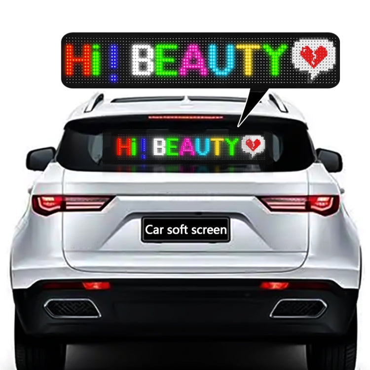 532x90mm Vehicle Rear Window Color Flexible LED Electronic Screen - Car Monitor by PMC TechLife | Online Shopping South Africa | PMC TechLife | Buy Now Pay Later Mobicred