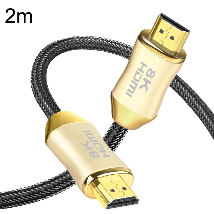 CO-HD801 2m HDMI 2.1 Version 8K 60Hz For PS4 Cable Projector Notebook Set-Top Box Cable(Gold) - Cable by PMC TechLife | Online Shopping South Africa | PMC TechLife | Buy Now Pay Later Mobicred