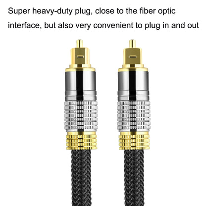 CO-TOS101 5m Optical Fiber Audio Cable Speaker Power Amplifier Digital Audiophile Square To Square Signal Cable(Bright Gold Plated) - Audio Optical Cables by PMC Jewellery | Online Shopping South Africa | PMC Jewellery | Buy Now Pay Later Mobicred