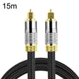 CO-TOS101 15m Optical Fiber Audio Cable Speaker Power Amplifier Digital Audiophile Square To Square Signal Cable(Bright Gold Plated) - free shipping - PMC TechLife - Order now!