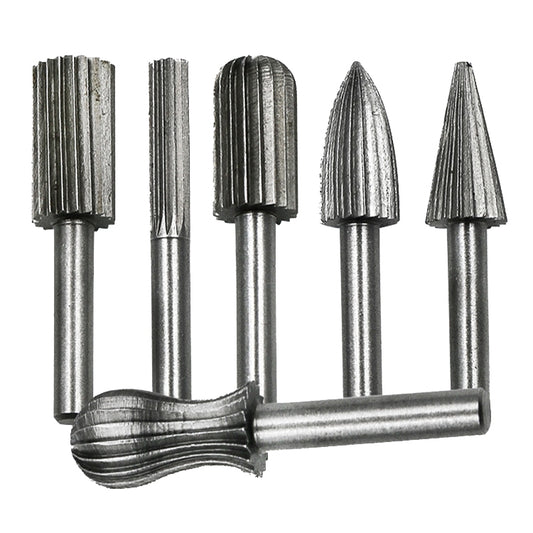 Hard High Carbon Steel Rotary Carving Knife Abrasive Processing Grinding Head Set(6pcs/set) - Burin &Cutting Knife by PMC Jewellery | Online Shopping South Africa | PMC Jewellery | Buy Now Pay Later Mobicred