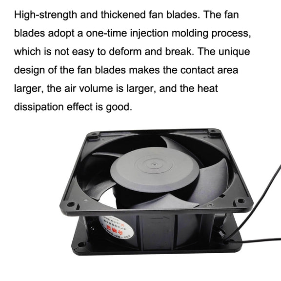XIN RUI FENG XRX12038 380V Double Roller Cooling Fan 12cm Cabinet Power Distribution Cabinet Shaft