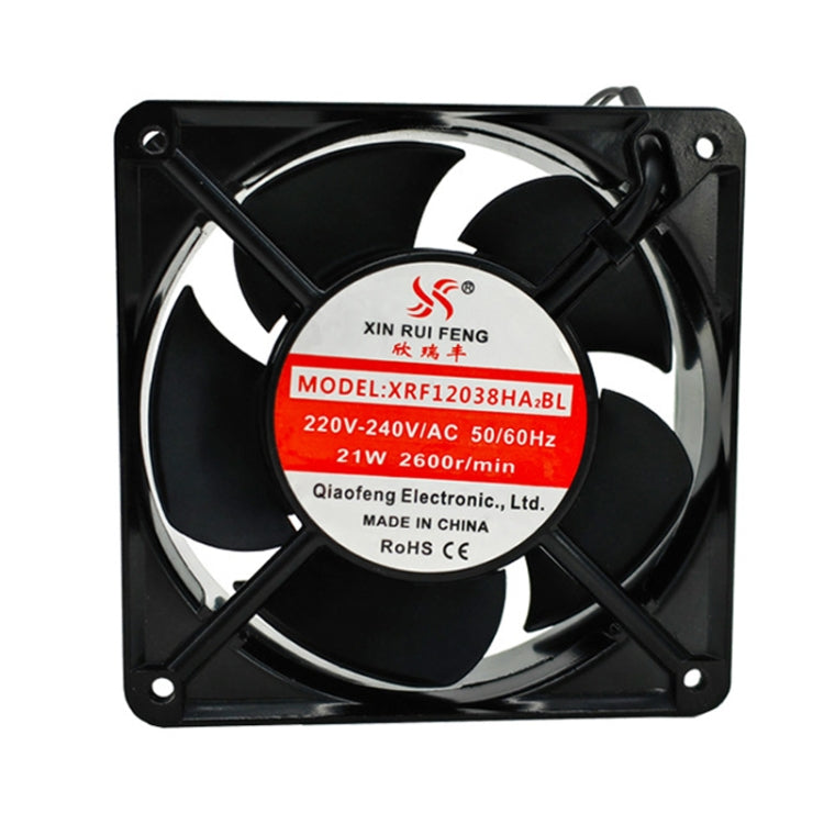 XIN RUI FENG XRF12038HASL 110V Oil Bearing 12cm Cooling Fan - free shipping - PMC TechLife - Order now!