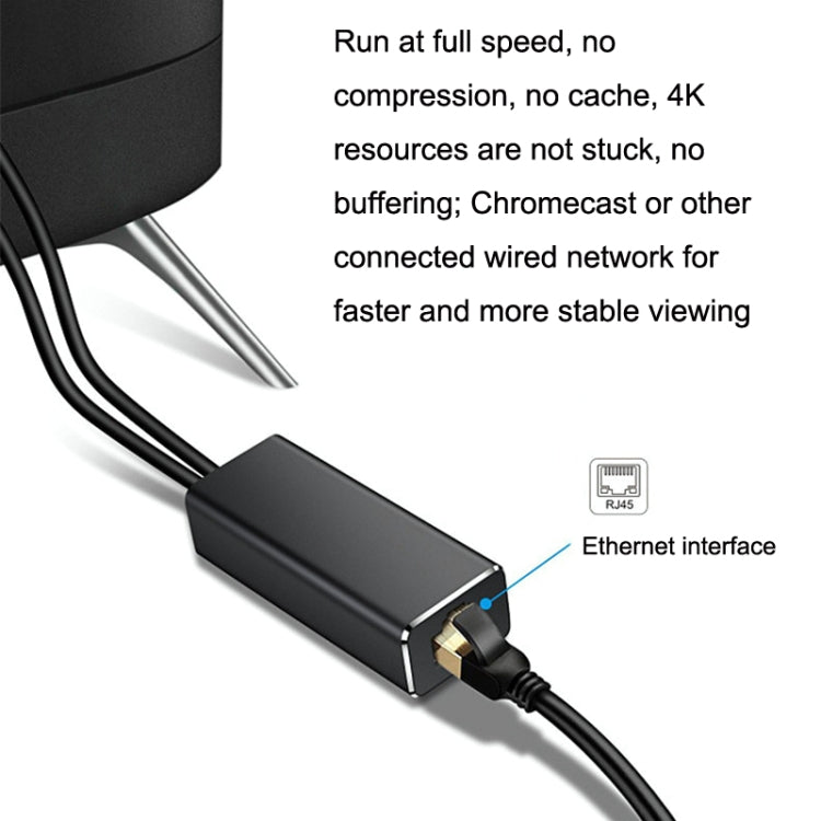RJ45 Micro USB to 100M Ethernet Adapter Steady Watch Video - Adapter by PMC Jewellery | Online Shopping South Africa | PMC Jewellery | Buy Now Pay Later Mobicred