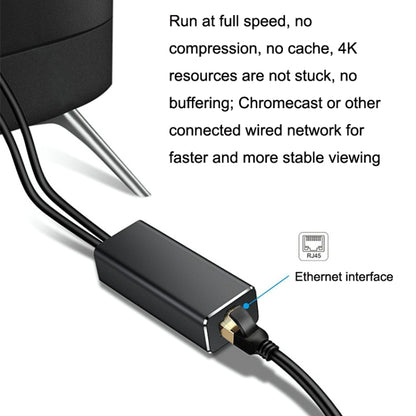 RJ45 Micro USB to 100M Ethernet Adapter Steady Watch Video - Adapter by PMC Jewellery | Online Shopping South Africa | PMC Jewellery | Buy Now Pay Later Mobicred