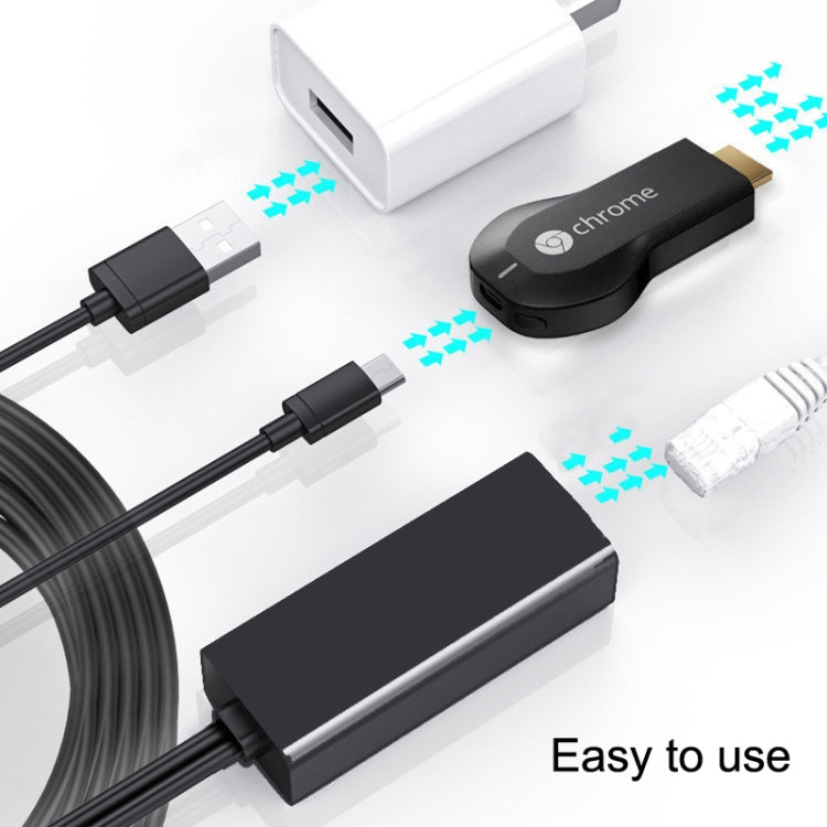 RJ45 Micro USB to 100M Ethernet Adapter Steady Watch Video - Adapter by PMC Jewellery | Online Shopping South Africa | PMC Jewellery | Buy Now Pay Later Mobicred