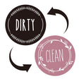 Dishwasher Round Magnet Clean Dirty Sign Double-Sided Dishwasher Magnet Cover(Black Pink) - Dish Washers & Accessories by PMc TechLife | Online Shopping South Africa | PMc TechLife | Buy Now Pay Later Mobicred