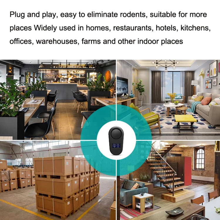 High Power Display Ultrasonic Mouse Repellent Mosquito Repellent Home Intelligent Insect Repellent AU Plug(Black) - Repellents by PMC TechLife | Online Shopping South Africa | PMC TechLife | Buy Now Pay Later Mobicred