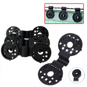 50pcs /Pack Sunshade Net Clip Garden Greenhouse Netting Shade Cloth Fastener(Black)