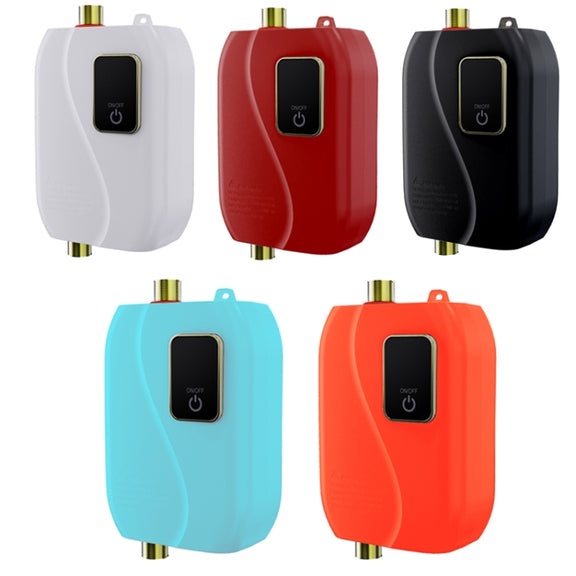 Instant Water Heater Mini Kitchen Quick Heater Household Hand Washing Water Heater US Plug(White)