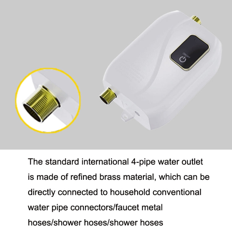 Instant Water Heater Mini Kitchen Quick Heater Household Hand Washing Water Heater UK Plug(Black) - free shipping - PMC TechLife - Order now!