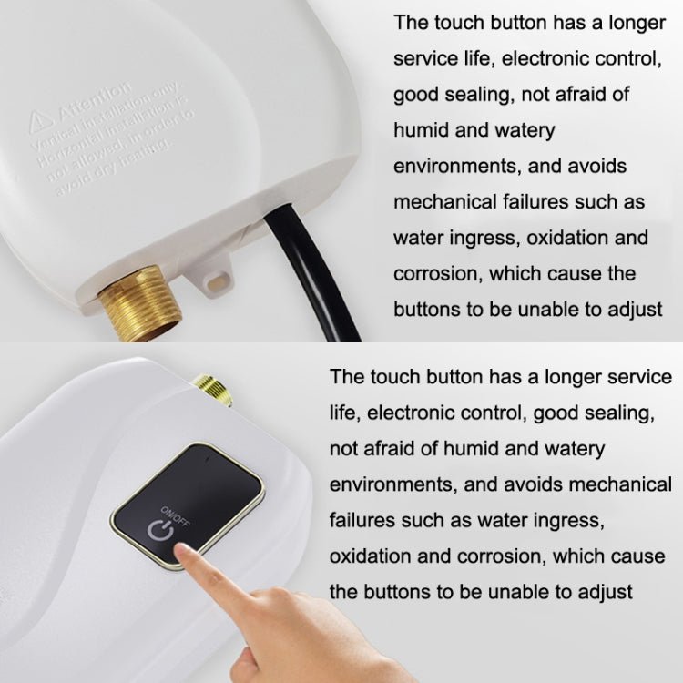 Instant Water Heater Mini Kitchen Quick Heater Household Hand Washing Water Heater UK Plug(Black) - free shipping - PMC TechLife - Order now!