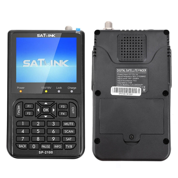 SATLINK SP-2100 HD Finder Meter Handheld Satellite Meter(EU Plug)