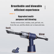 Small Wireless Charging Car Vacuum Cleaner Handheld High Power Vacuum Cleaner, Sort by color: 117C-Black