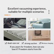 Small Wireless Charging Car Vacuum Cleaner Handheld High Power Vacuum Cleaner, Sort by color: 117C-Black