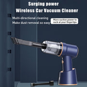 Small Wireless Charging Car Vacuum Cleaner Handheld High Power Vacuum Cleaner, Sort by color: 117CG-Black