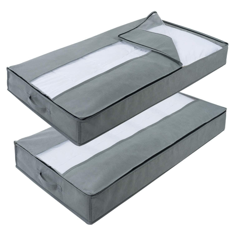 Non-Woven Quilt Storage Bag Home Dustproof Finishing Bag Moving Packing Bag 100 x 50 x 15cm(Light Gray) - Storage Bags by PMC TechLife | Online Shopping South Africa | PMC TechLife