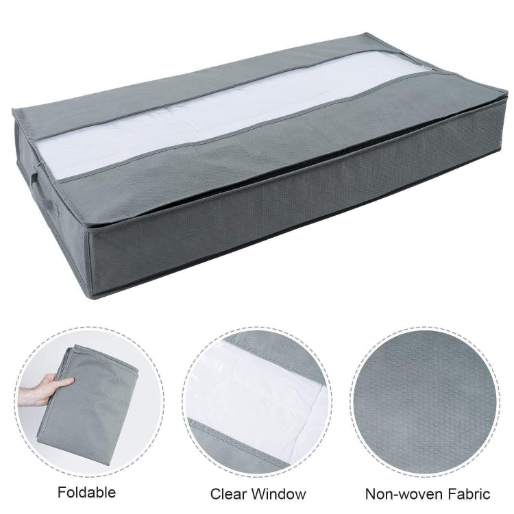 Non-Woven Quilt Storage Bag Home Dustproof Finishing Bag Moving Packing Bag 100 x 50 x 15cm(Light Gray) - Storage Bags by PMC TechLife | Online Shopping South Africa | PMC TechLife