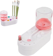 2nd Generation Oil Painting Brush Cleaner Tool with Water Container Paint Pen Washer(Pink)