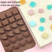 2pcs Silicone Chocolate Mold Jelly Christmas Candy Cake Mould, Style: Star