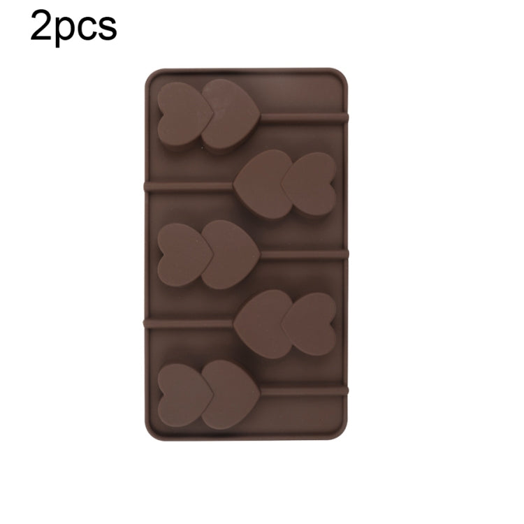 2pcs Silicone Chocolate Mold Jelly Christmas Candy Cake Mould, Style: Heart To Heart - Food Molds by PMC TechLife | Online Shopping South Africa | PMC TechLife