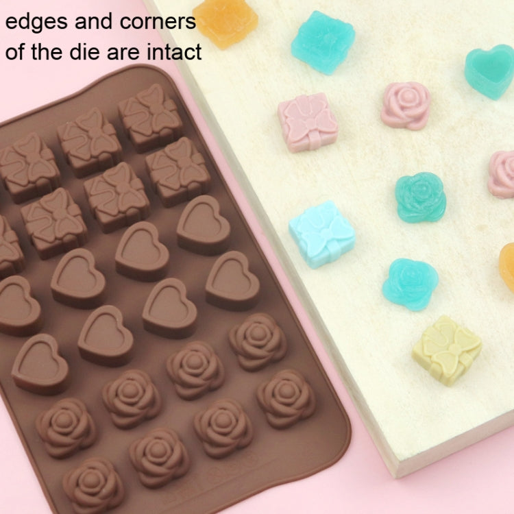 2pcs Silicone Chocolate Mold Jelly Christmas Candy Cake Mould, Style: Heart To Heart - Food Molds by PMC TechLife | Online Shopping South Africa | PMC TechLife