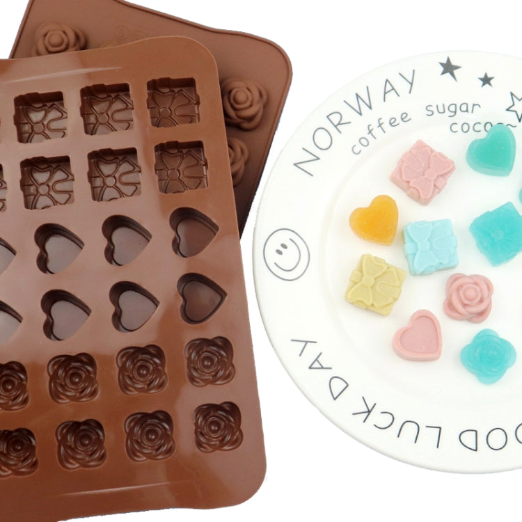 2pcs Silicone Chocolate Mold Jelly Christmas Candy Cake Mould, Style: Heart To Heart - Food Molds by PMC TechLife | Online Shopping South Africa | PMC TechLife